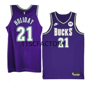 Dres Milwaukee Bucks Jrue Holiday 21 Nike 2022-23 Classic Edition Ljubičasta Swingman - Muške